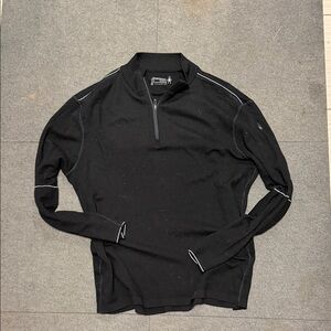 Smartwool Black Quarter-Zip Pullover